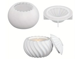 Molde contenedor con tapa espiral 